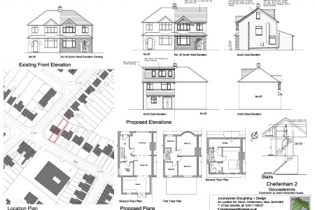 Semi detached house, planning, architect, Journeyman Draughting, extension