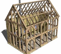 3D modelling-green oak frame, Cotswold, Cheltenham, planning, extension