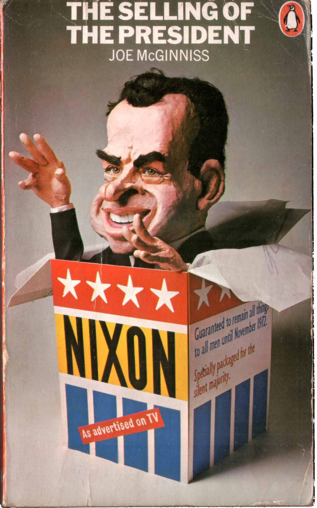 Pelican, paperback cover, graphic design, Nixon
