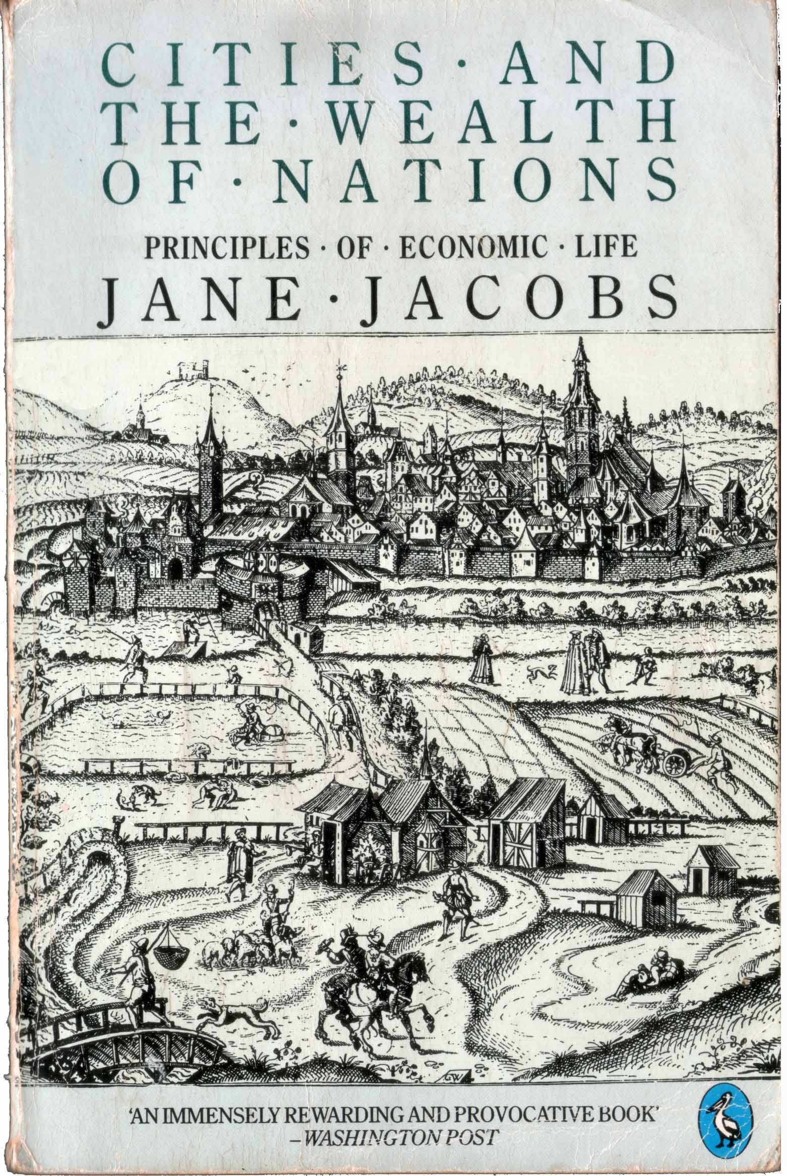 Pelican, paperback cover, graphic design, urban design, architecture, jane jacobs