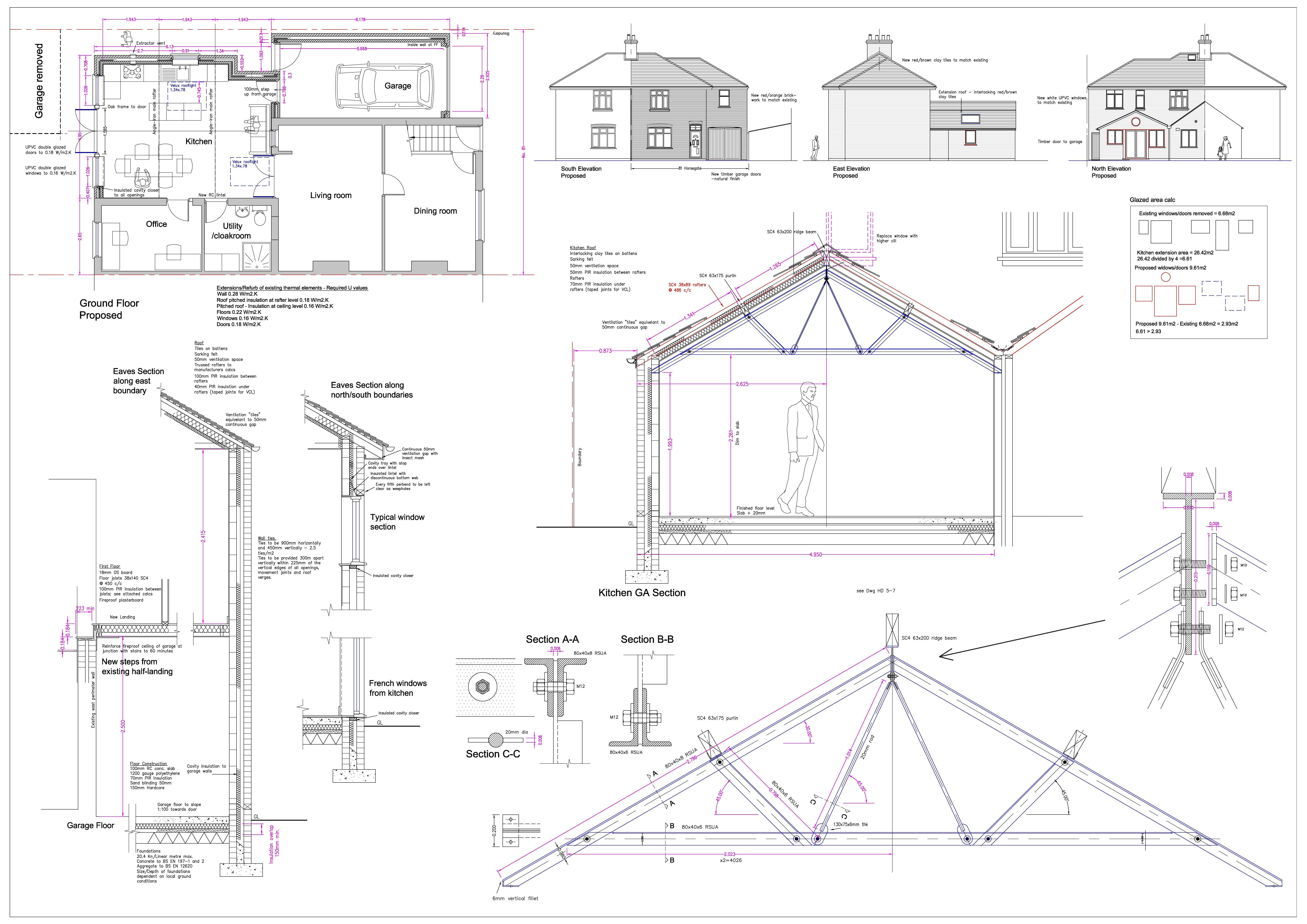 CAD drawing, extensions, planning permission, architectural designer
